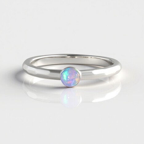 Bague en argent et Opale Welo (de Melo Essence)