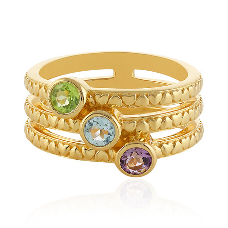 Anello in argento con Topazio Blu Cielo