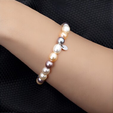 Brazalete en plata con Perla Freshwater (TPC)