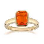 Anillo en oro con Ópalo de fuego AAA de México