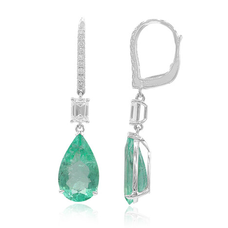 Gouden oorbellen met Columbiaanse smaragden (CIRARI)