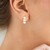 Boucles d'oreilles en argent et Perle blanche de culture d'eau douce