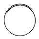 Collier ras du cou en acier et Spinelle noir (Riya)