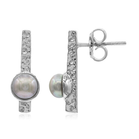 Orecchini in argento con Perla di Acqua Dolce (TPC)