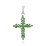 Ciondolo in argento con Tsavorite della Tanzania