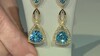 Pendientes en plata con Topacio de Marambaia