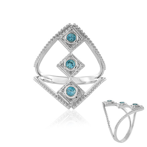 Anillo en plata con Zircón de Ratanak Kirí (MONOSONO COLLECTION)