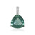 Grüner Fluorit-Silberanhänger
