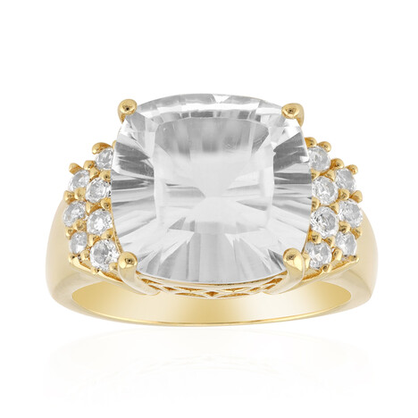 Bague en argent et Topaze blanche