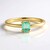 Anello in oro con Smeraldo Color Paraiba