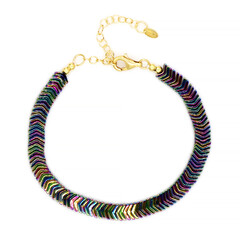 Zilveren armband met Mystieke Hematieten