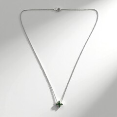Collana in argento con Tsavorite della Tanzania