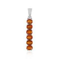 Ciondolo in argento con Cianite Arancione della Tanzania