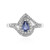 Unheated Ceylon Blue Sapphire Silver Ring
