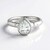 Anello in argento con Topazio Bianco