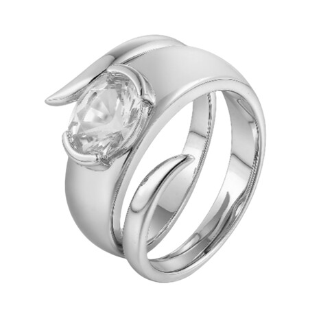 Danburite Silver Ring