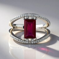 Anillo en oro con Rubí de Madagascar (SUHANA)