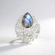 Colgante en plata con Labradorita (MONOSONO COLLECTION)