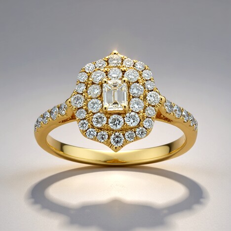 Anello in oro con Diamante SI1 (H) (CIRARI)