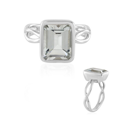 Anello in argento con Topazio Bianco