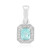 Gouden hanger met een Paraiba toermalijn