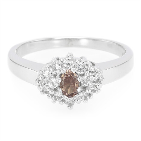 Anello in argento con Granato Cangiante Tanzania