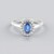 Anello in argento con Cianite del Nepal