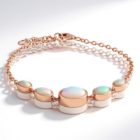 Bracelet en argent et Opale Welo (Adela Silber)