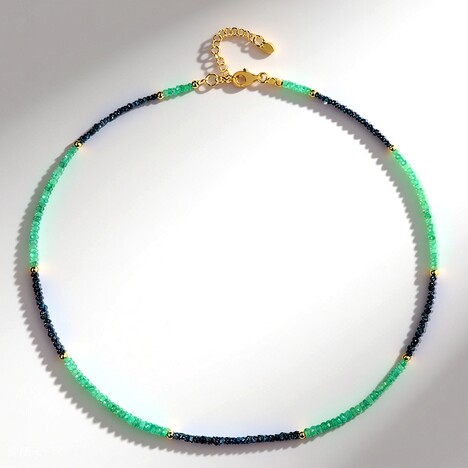 Collana in argento con Diamante Blu