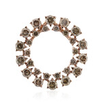 SI1 Argyle-Rose de France-Brillant-Goldanhänger (Annette)