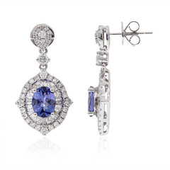 AAA-Tansanit-Goldohrringe (CIRARI)