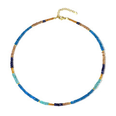 Collier en argent et Saphir bleu de Madagascar (Riya)