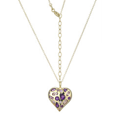 Collier en argent et Améthyste de Zambie (Adela Silber)