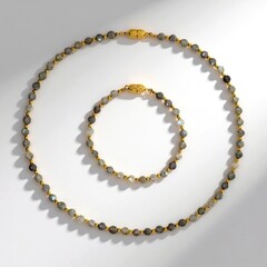 Parure en argent et Labradorite (Riya)