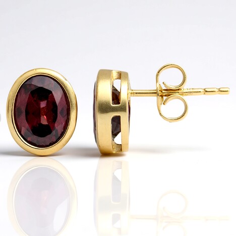 Orecchini in oro con Zircone Rosso (CUSTODANA)