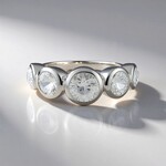 Anello in argento con Zircone