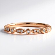 14K SI1 (H) Diamond Gold Ring (CIRARI)