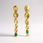 Orecchini in argento con Onice Verde