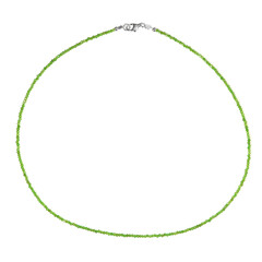 Collana in argento con Diopside Russo