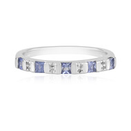 Blauer Ceylon-Saphir-Silberring