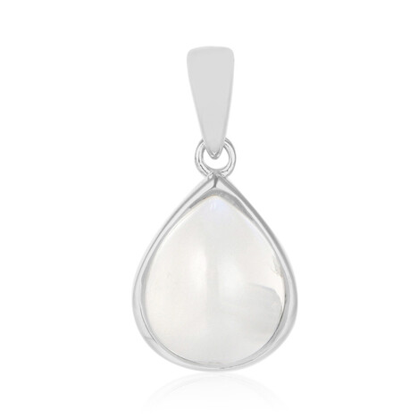 Ciondolo in argento con Pietra di Luna Arcobaleno della Tanzania