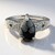 Anello in argento con Ossidiana Fiocco di Neve