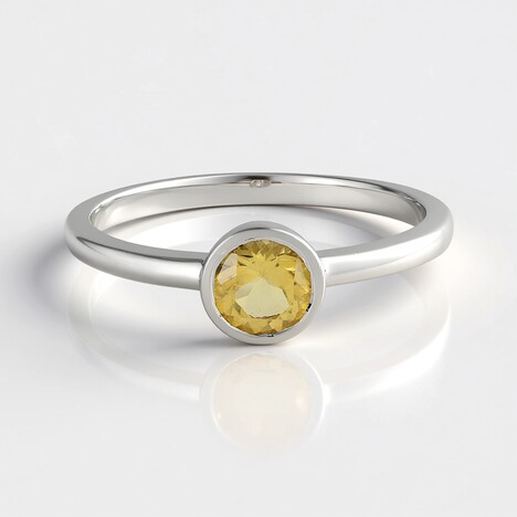 Anello in argento con Berillo Giallo