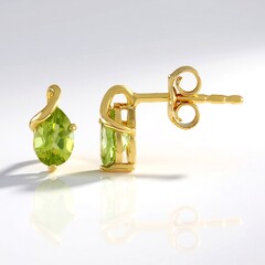 Orecchini in argento con Peridoto