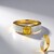 Anello in argento con Zaffiro Giallo del Madagascar