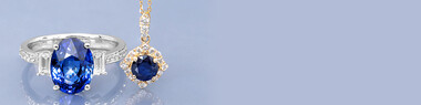 Goldschmuck mit Saphir