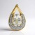 Pendentif en or et Pierre de Lune arc-en-ciel AAA (Mark Kaufman)