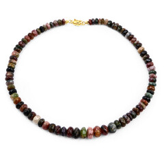Fancy Tourmaline Silver Necklace