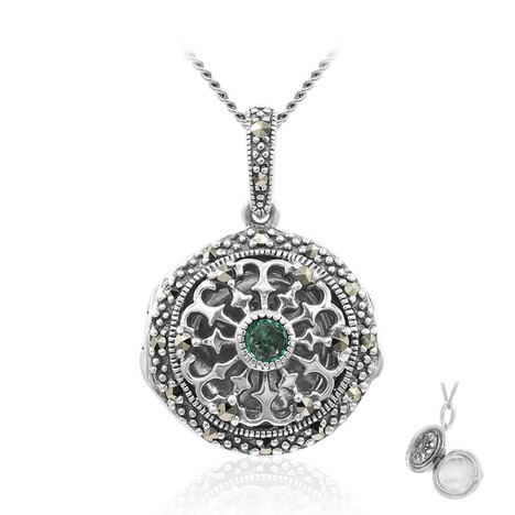 Collar en plata con Esmeralda