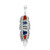 Zilveren hanger met Blauwe Kingman Mohave Turkooisen (Jones Lee)